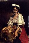 Etienne Adolphe Piot An Italian Beauty painting